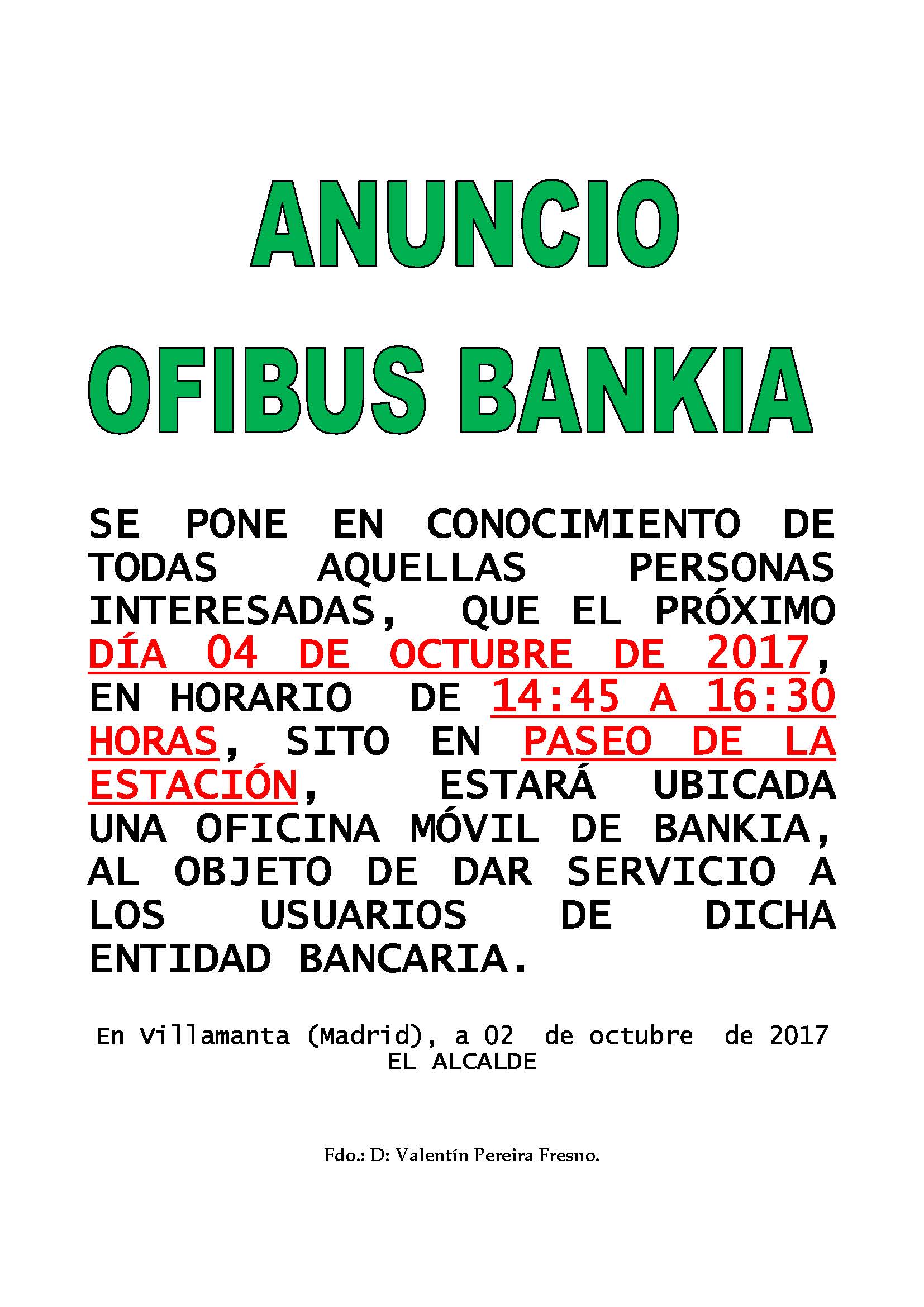 Ofibus Bankia 4 de octubre