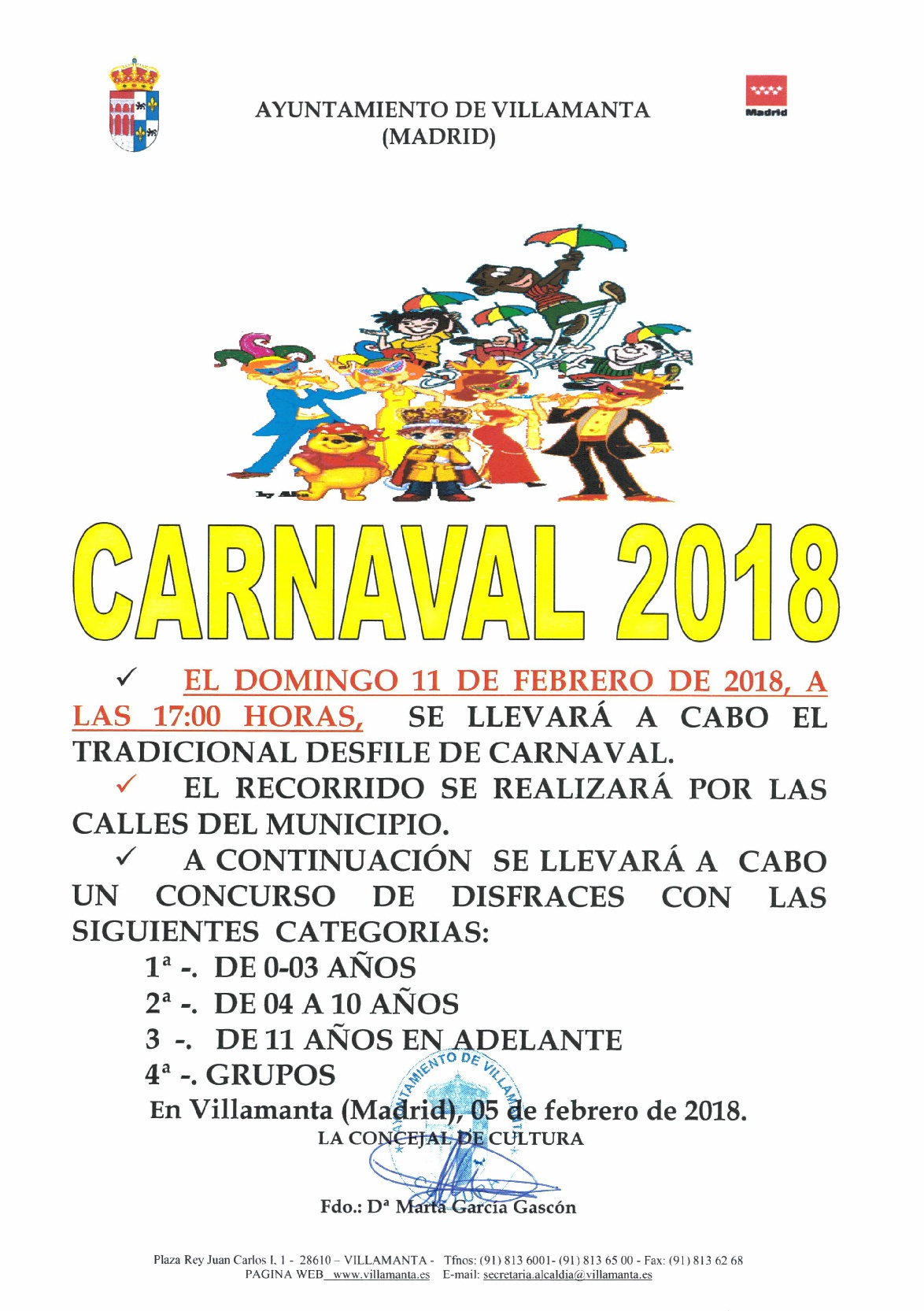 Carnaval 11 de febrero de 2018