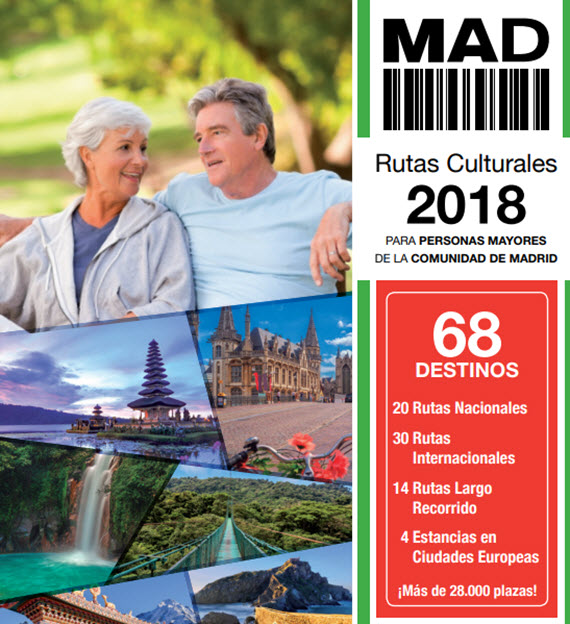Rutas culturales 2018 para personas mayores de la C. Madrid