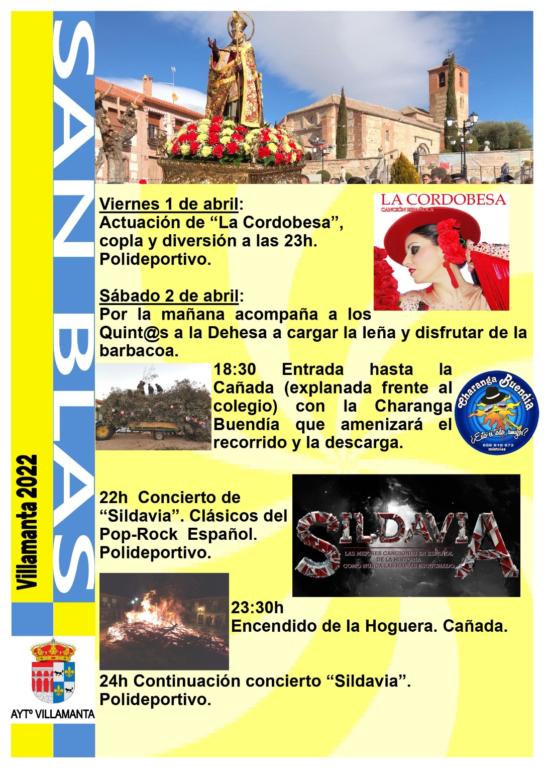 Fiestas de San Blas 2022 Ayuntamiento de Villamanta